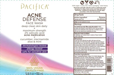 Acne Defense Face Wash Label (Acne Defense Face Wash)